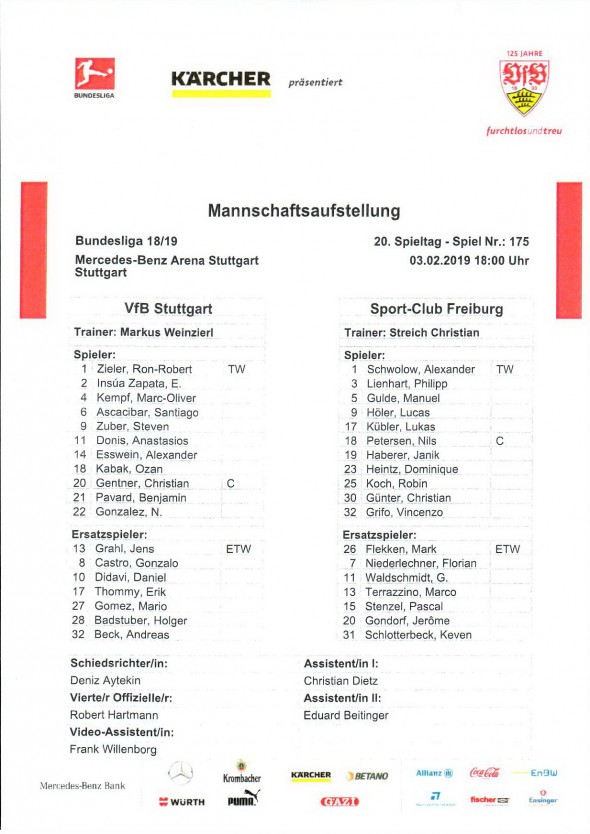 190203_Aufstellung_vfb_freiburg