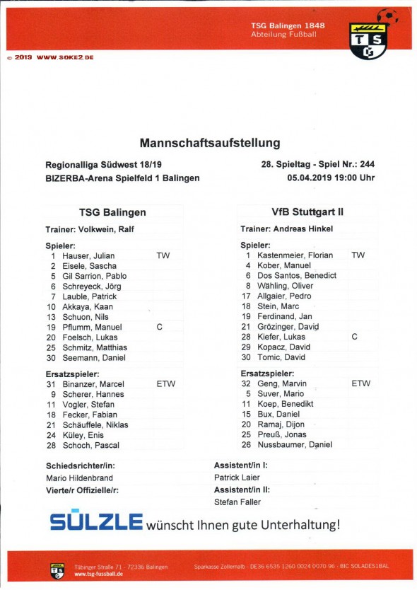 190405_Aufstellung_Balingen_VfB_Stuttgart_U21_Soke2